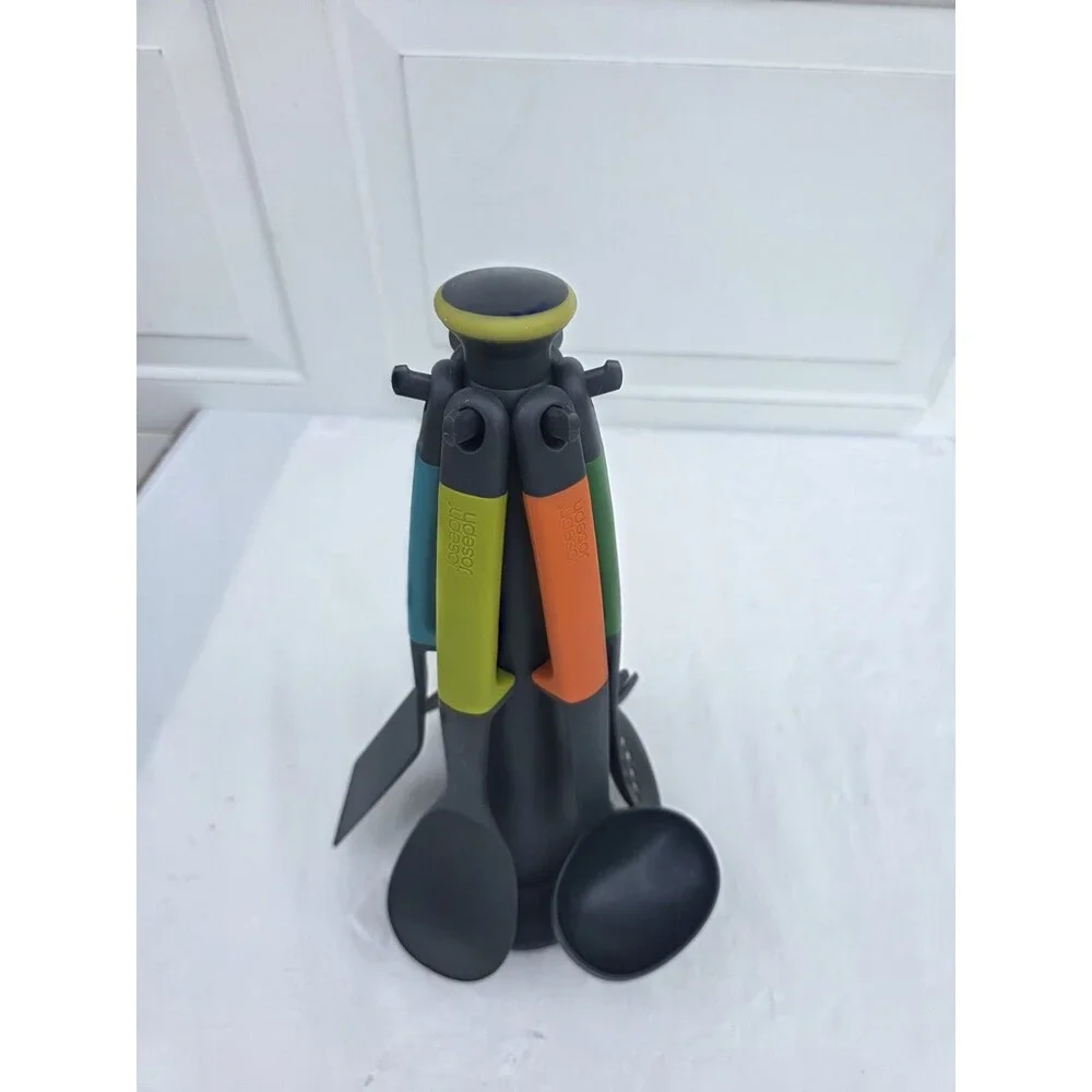 Joseph Joseph Elevate Carousel Opal Kitchen Utensil Tool Set w/ Stand USED